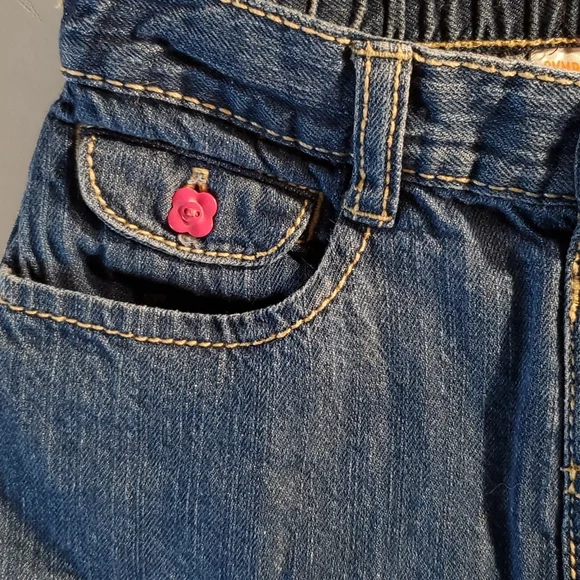 Denim skirt with flower embroidery - Picture 4 of 4